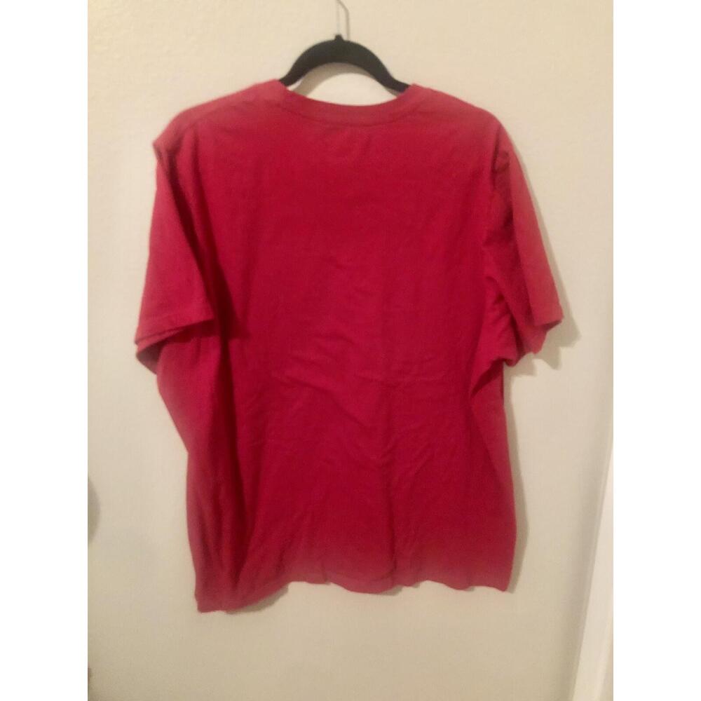 Nebraska CornHuskers Go Big Red Adidas Amplifier T Shirt Mens Size 2XL Red - Picture 2 of 3